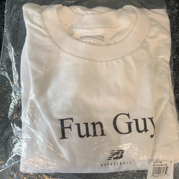 new balance playoff tee fun guy